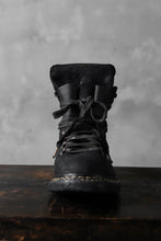 画像をギャラリービューアに読み込む, A DICIANNOVEVENTITRE A1923 Norwegian Laced Boots SH2 / Cavallo Oilo (NERO)