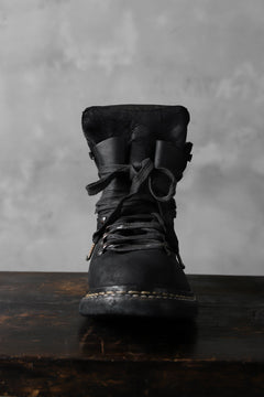 画像をギャラリービューアに読み込む, A DICIANNOVEVENTITRE A1923 Norwegian Laced Boots SH2 / Cavallo Oilo (NERO)
