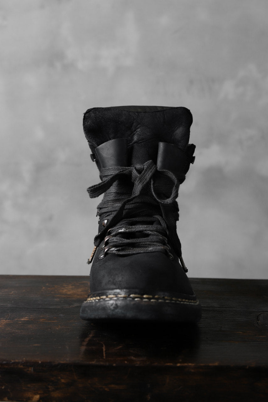 画像をギャラリービューアに読み込む, A DICIANNOVEVENTITRE A1923 Norwegian Laced Boots SH2 / Cavallo Oilo (NERO)