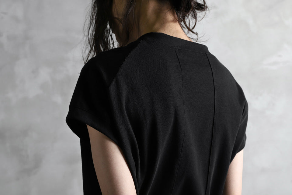 画像をギャラリービューアに読み込む, KLASICA LUNG CAP SLEEVE LONG  CUT & SEWN / DRY TWILL JERSEY (BLACK)