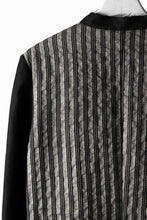画像をギャラリービューアに読み込む, un-namable exclusive Paneled Juke Shirt / Sarti Stripe+Linen (STRIPED BLACK×WOOD)