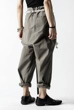 画像をギャラリービューアに読み込む, ISAMU KATAYAMA BACKLASH WIDE TAPERED PANTS / SALT SHRINKAGE TYPEWRITER CLOTH