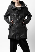 画像をギャラリービューアに読み込む, ISAMU KATAYAMA BACKLASH MODS COAT / GOAT LEATHER (GARMENT+SPRAY DYED / BLACK)