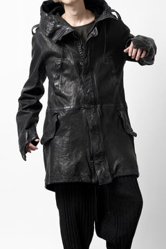 画像をギャラリービューアに読み込む, ISAMU KATAYAMA BACKLASH MODS COAT / GOAT LEATHER (GARMENT+SPRAY DYED / BLACK)