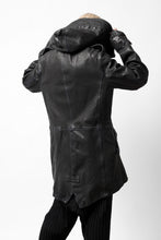 画像をギャラリービューアに読み込む, ISAMU KATAYAMA BACKLASH MODS COAT / GOAT LEATHER (GARMENT+SPRAY DYED / BLACK)