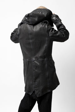 画像をギャラリービューアに読み込む, ISAMU KATAYAMA BACKLASH MODS COAT / GOAT LEATHER (GARMENT+SPRAY DYED / BLACK)