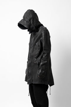 画像をギャラリービューアに読み込む, ISAMU KATAYAMA BACKLASH MODS COAT / GOAT LEATHER (GARMENT+SPRAY DYED / BLACK)