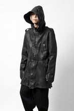 画像をギャラリービューアに読み込む, ISAMU KATAYAMA BACKLASH MODS COAT / GOAT LEATHER (GARMENT+SPRAY DYED / BLACK)