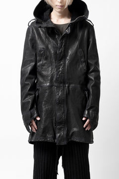 画像をギャラリービューアに読み込む, ISAMU KATAYAMA BACKLASH MODS COAT / GOAT LEATHER (GARMENT+SPRAY DYED / BLACK)