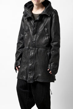 画像をギャラリービューアに読み込む, ISAMU KATAYAMA BACKLASH MODS COAT / GOAT LEATHER (GARMENT+SPRAY DYED / BLACK)