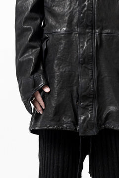 画像をギャラリービューアに読み込む, ISAMU KATAYAMA BACKLASH MODS COAT / GOAT LEATHER (GARMENT+SPRAY DYED / BLACK)