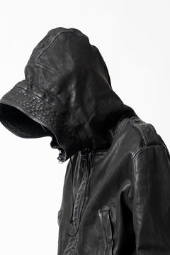 画像をギャラリービューアに読み込む, ISAMU KATAYAMA BACKLASH MODS COAT / GOAT LEATHER (GARMENT+SPRAY DYED / BLACK)