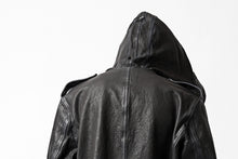 画像をギャラリービューアに読み込む, ISAMU KATAYAMA BACKLASH MODS COAT / GOAT LEATHER (GARMENT+SPRAY DYED / BLACK)