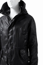 Load image into Gallery viewer, ISAMU KATAYAMA BACKLASH N-3B FLIGHT JACKET / GOAT LEATHER (GARMENT + SPRAY DYED BLACK)