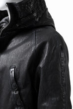 Load image into Gallery viewer, ISAMU KATAYAMA BACKLASH N-3B FLIGHT JACKET / GOAT LEATHER (GARMENT + SPRAY DYED BLACK)