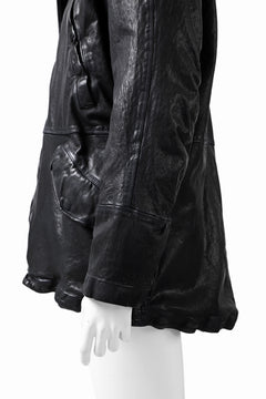 Load image into Gallery viewer, ISAMU KATAYAMA BACKLASH N-3B FLIGHT JACKET / GOAT LEATHER (GARMENT + SPRAY DYED BLACK)
