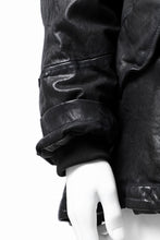 Load image into Gallery viewer, ISAMU KATAYAMA BACKLASH N-3B FLIGHT JACKET / GOAT LEATHER (GARMENT + SPRAY DYED BLACK)