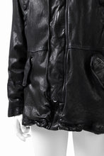 Load image into Gallery viewer, ISAMU KATAYAMA BACKLASH N-3B FLIGHT JACKET / GOAT LEATHER (GARMENT + SPRAY DYED BLACK)