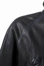 Load image into Gallery viewer, ISAMU KATAYAMA BACKLASH N-3B FLIGHT JACKET / GOAT LEATHER (GARMENT + SPRAY DYED BLACK)