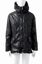 Load image into Gallery viewer, ISAMU KATAYAMA BACKLASH N-3B FLIGHT JACKET / GOAT LEATHER (GARMENT + SPRAY DYED BLACK)