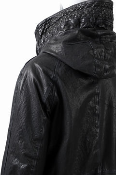 Load image into Gallery viewer, ISAMU KATAYAMA BACKLASH N-3B FLIGHT JACKET / GOAT LEATHER (GARMENT + SPRAY DYED BLACK)