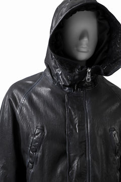 Load image into Gallery viewer, ISAMU KATAYAMA BACKLASH N-3B FLIGHT JACKET / GOAT LEATHER (GARMENT + SPRAY DYED BLACK)