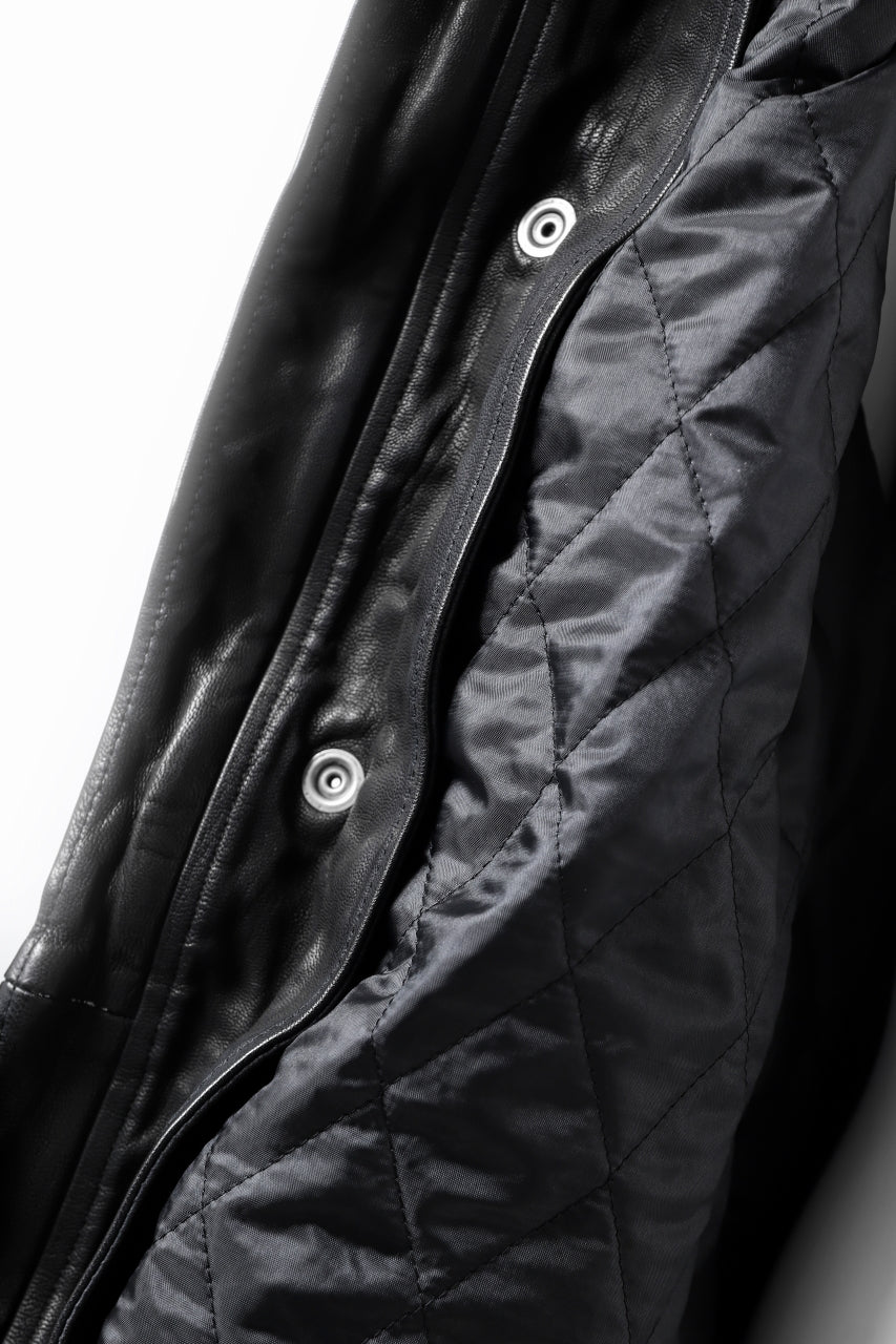 Load image into Gallery viewer, ISAMU KATAYAMA BACKLASH N-3B FLIGHT JACKET / GOAT LEATHER (GARMENT + SPRAY DYED BLACK)