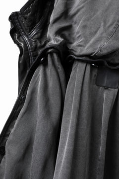 Load image into Gallery viewer, ISAMU KATAYAMA BACKLASH N-3B FLIGHT JACKET / GOAT LEATHER (GARMENT + SPRAY DYED BLACK)