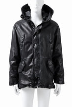 Load image into Gallery viewer, ISAMU KATAYAMA BACKLASH N-3B FLIGHT JACKET / GOAT LEATHER (GARMENT + SPRAY DYED BLACK)
