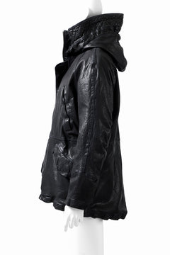 Load image into Gallery viewer, ISAMU KATAYAMA BACKLASH N-3B FLIGHT JACKET / GOAT LEATHER (GARMENT + SPRAY DYED BLACK)