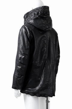 Load image into Gallery viewer, ISAMU KATAYAMA BACKLASH N-3B FLIGHT JACKET / GOAT LEATHER (GARMENT + SPRAY DYED BLACK)