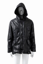 Load image into Gallery viewer, ISAMU KATAYAMA BACKLASH N-3B FLIGHT JACKET / GOAT LEATHER (GARMENT + SPRAY DYED BLACK)