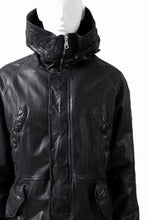 Load image into Gallery viewer, ISAMU KATAYAMA BACKLASH N-3B FLIGHT JACKET / GOAT LEATHER (GARMENT + SPRAY DYED BLACK)