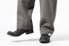 Load image into Gallery viewer, ISAMU KATAYAMA BACKLASH LOW CROTCH CARGO PANTS / CASHMERE WOOL MELTON (BLACK)