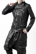 Load image into Gallery viewer, ISAMU KATAYAMA BACKLASH DOUBLE RIDERS JACKET - LIGHTNING / GARMENT WASHED JP CALF (BLACK)