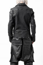 Load image into Gallery viewer, ISAMU KATAYAMA BACKLASH DOUBLE RIDERS JACKET - LIGHTNING / GARMENT WASHED JP CALF (BLACK)