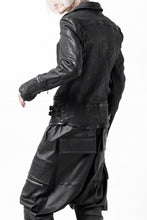 Load image into Gallery viewer, ISAMU KATAYAMA BACKLASH DOUBLE RIDERS JACKET - LIGHTNING / GARMENT WASHED JP CALF (BLACK)