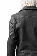 Load image into Gallery viewer, ISAMU KATAYAMA BACKLASH DOUBLE RIDERS JACKET - LIGHTNING / GARMENT WASHED JP CALF (BLACK)