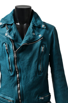Load image into Gallery viewer, ISAMU KATAYAMA BACKLASH exclusive DOUBLE RIDERS JACKET / JP-CALF GARMENT WASHED (BLACK)