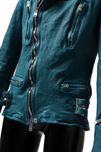 Load image into Gallery viewer, ISAMU KATAYAMA BACKLASH exclusive DOUBLE RIDERS JACKET / JP-CALF GARMENT WASHED (BLACK)