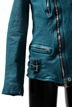 Load image into Gallery viewer, ISAMU KATAYAMA BACKLASH exclusive DOUBLE RIDERS JACKET / JP-CALF GARMENT WASHED (BLACK)