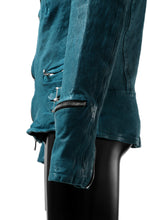 Load image into Gallery viewer, ISAMU KATAYAMA BACKLASH exclusive DOUBLE RIDERS JACKET / JP-CALF GARMENT WASHED (BLACK)