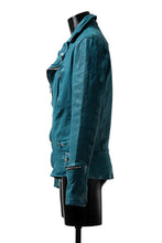 Load image into Gallery viewer, ISAMU KATAYAMA BACKLASH exclusive DOUBLE RIDERS JACKET / JP-CALF GARMENT WASHED (BLACK)