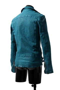 Load image into Gallery viewer, ISAMU KATAYAMA BACKLASH exclusive DOUBLE RIDERS JACKET / JP-CALF GARMENT WASHED (BLACK)