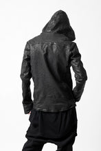 画像をギャラリービューアに読み込む, ISAMU KATAYAMA BACKLASH HOODED RIDERS JACKET / GARMENT WASHED JP CALF (BLACK)