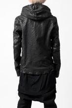 画像をギャラリービューアに読み込む, ISAMU KATAYAMA BACKLASH HOODED RIDERS JACKET / GARMENT WASHED JP CALF (BLACK)