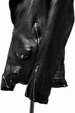 画像をギャラリービューアに読み込む, ISAMU KATAYAMA BACKLASH HOODED RIDERS JACKET / GARMENT WASHED JP CALF (BLACK)