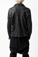 画像をギャラリービューアに読み込む, ISAMU KATAYAMA BACKLASH DOUBLE RIDERS JACKET &quot;RELAX&quot; / GARMENT WASHED JP CALF (BLACK)