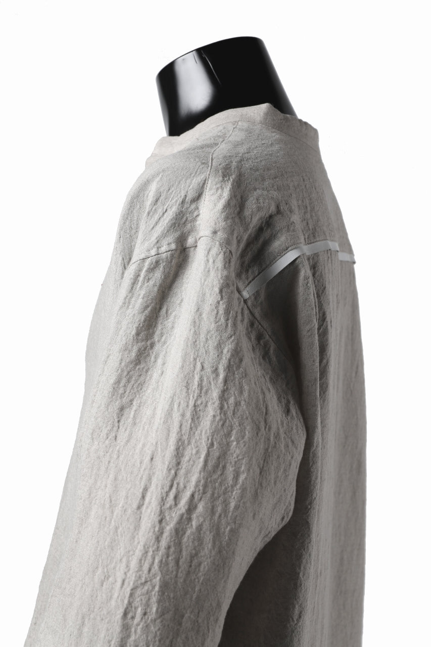 画像をギャラリービューアに読み込む, ISAMU KATAYAMA BACKLASH SOFT LINEN SKIPPER SHIRT (BEIGE)