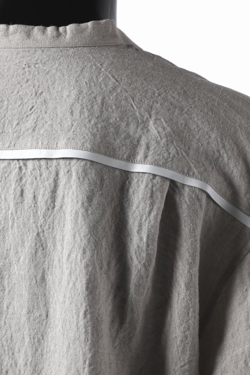 画像をギャラリービューアに読み込む, ISAMU KATAYAMA BACKLASH SOFT LINEN SKIPPER SHIRT (BEIGE)